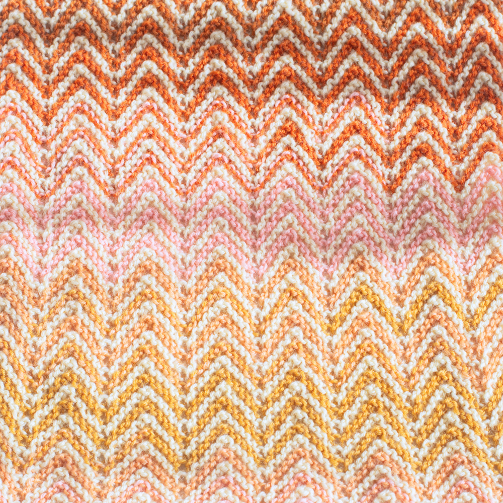 キット】レシピ付きキット ジグザグスカーフ -けいとやセレクト