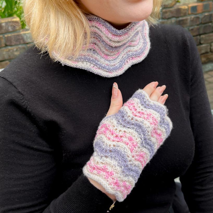 レシピ】NAORI(波折り)のネックウォーマー＆ハンドウォーマー – けいとや