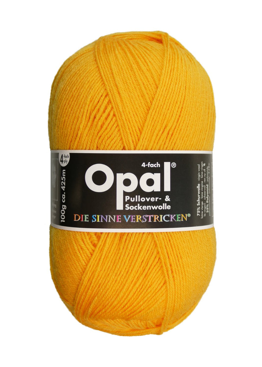 Opal 単色ユニカラー(4本撚り) 5182 サニーイエロー – けいとや