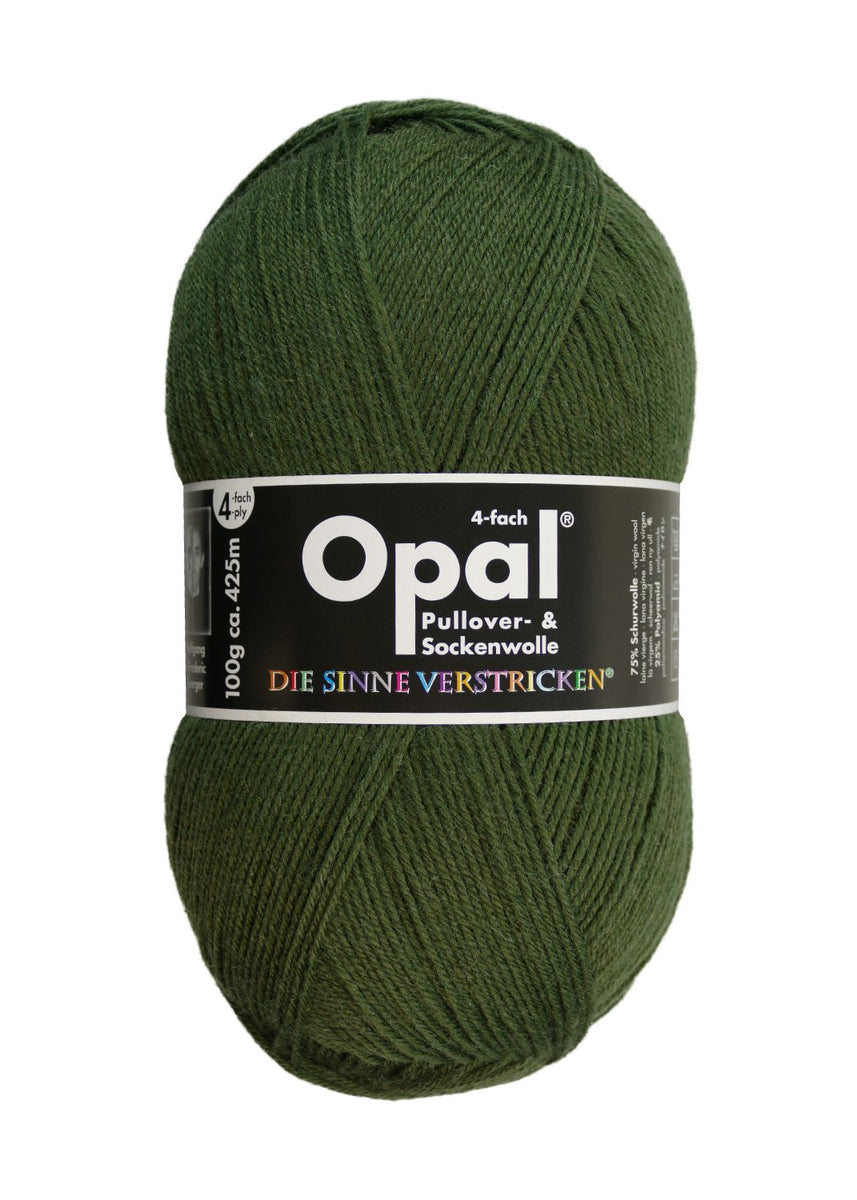 Opal 単色ユニカラー(4本撚り) 5184 オリーブグリーン – けいとや