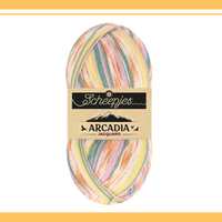 【予約】【単品】ソックヤーン ジャカート アルカディア 1001 Scheepjes-シェイプイェス