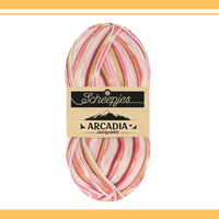 【予約】【単品】ソックヤーン ジャカート アルカディア 1002 Scheepjes-シェイプイェス