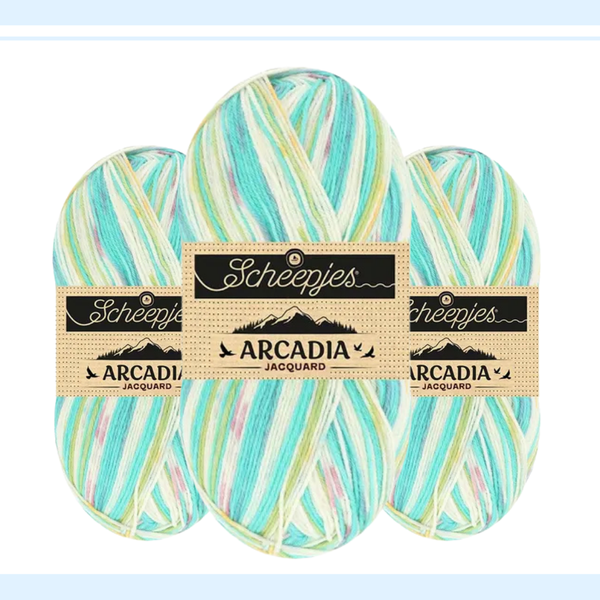 【予約】【単品】ソックヤーン ジャカート アルカディア 1003 Scheepjes-シェイプイェス