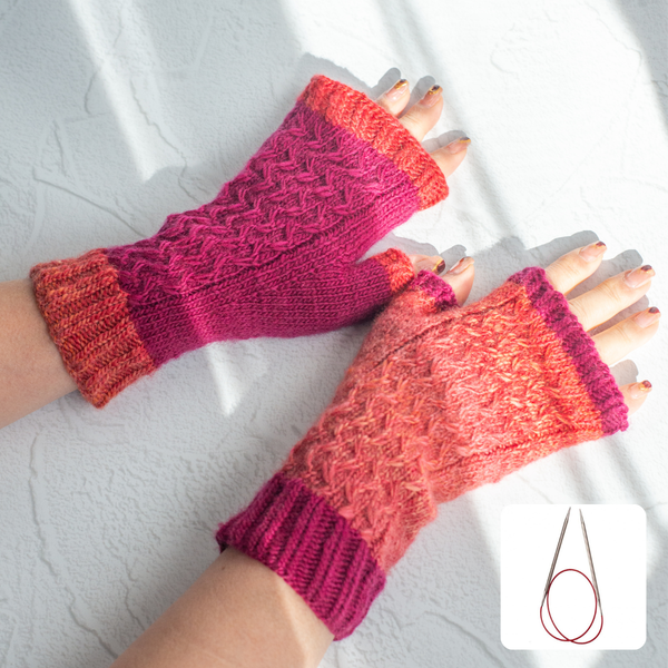 【キット】ビラブド・ムーア フィンガーレスミトン 2種 unity Scheepjes-シェイプイェス