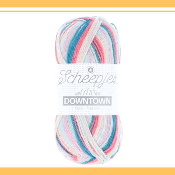 【単品】ソックヤーン 50g ダウンタウン 412 ミュージアムスクエア Scheepjes-シェイプイェス