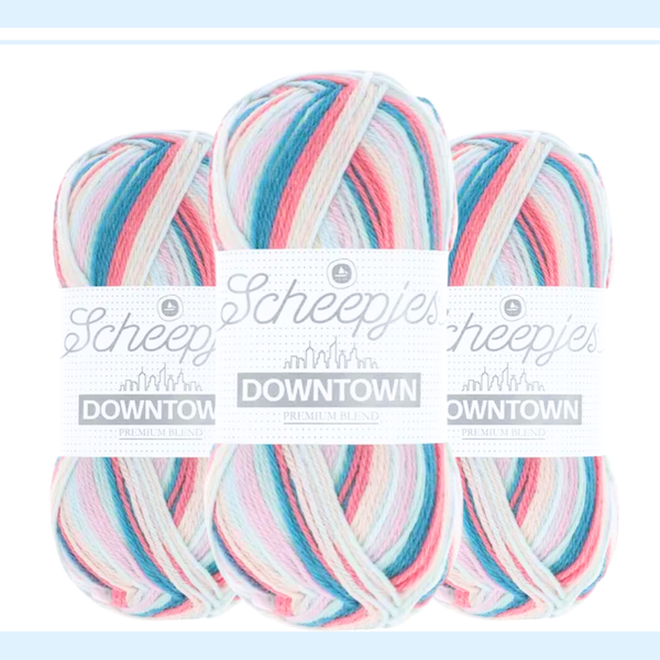 【単品】ソックヤーン 50g ダウンタウン 412 ミュージアムスクエア Scheepjes-シェイプイェス