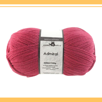 【単品】ソックヤーン単色 アドミラール 2681 フクシアピンク SCHOPPEL-ショッペル