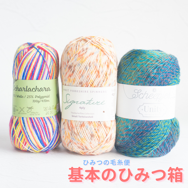 【ひみつの毛糸便】【300g】シンプルでお手頃価格『基本』のひみつの毛糸便-おためし