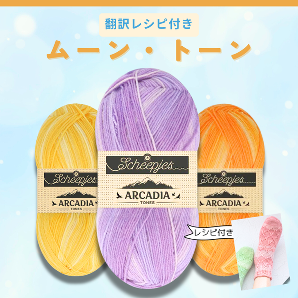 【予約】【キット】メタポントゥム・ソックス-アルカディアトーンセット  Scheepjes-シェイプイェス