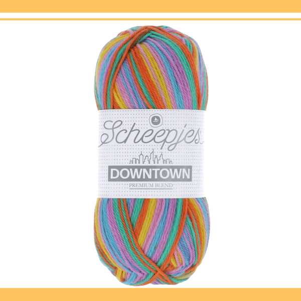 【単品】ソックヤーン 50g ダウンタウン 411 ギャラリーセントラル Scheepjes-シェイプイェス