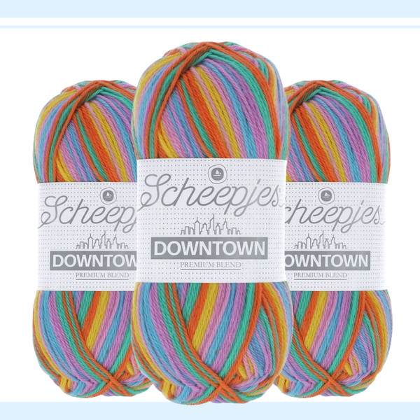 【単品】ソックヤーン 50g ダウンタウン 411 ギャラリーセントラル Scheepjes-シェイプイェス