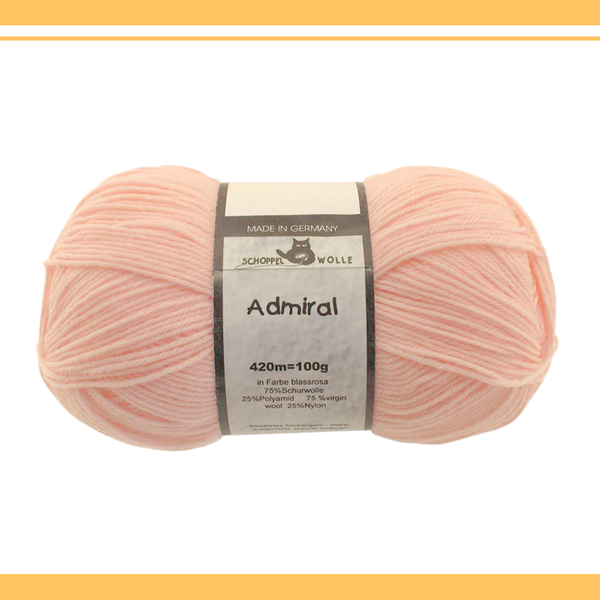 【単品】ソックヤーン単色 アドミラール 7810 ペールローズ SCHOPPEL-ショッペル