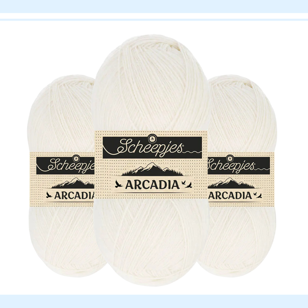 【予約】【単品】ソックヤーン 単色 アルカディア 801 Scheepjes-シェイプイェス