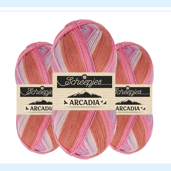 【予約】【単品】ソックヤーン ロングピッチ アルカディア 907 Scheepjes-シェイプイェス