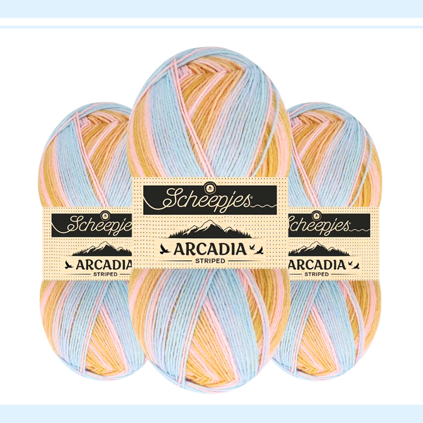 【予約】【単品】ソックヤーン ロングピッチ アルカディア 908 Scheepjes-シェイプイェス