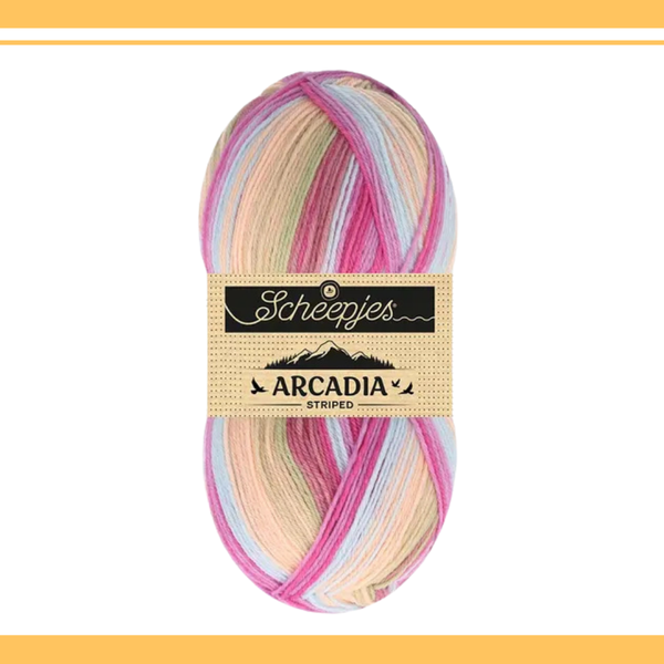 【予約】【単品】ソックヤーン ストライプ アルカディア 914 Scheepjes-シェイプイェス