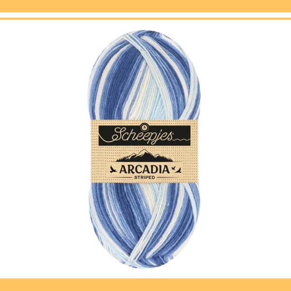 【予約】【単品】ソックヤーン ストライプ アルカディア 917 Scheepjes-シェイプイェス