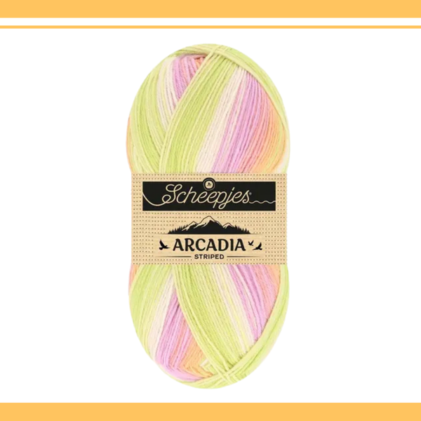 【予約】【単品】ソックヤーン ストライプ アルカディア 918 Scheepjes-シェイプイェス