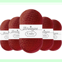 ロングピッチ ソックヤーン Unity(旧アワートライブ)  968 Happy in Red Scheepjes-シェイプイェス