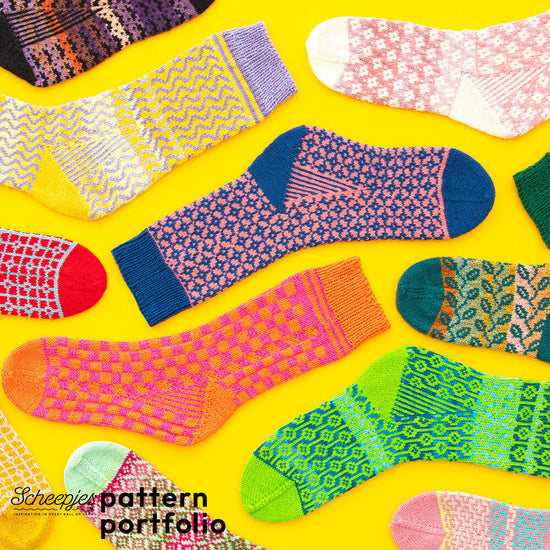 【予約】ソックスパターンブック アルカディア 11パターン掲載 Pattern Portfolio Arcadia Scheepjes-シェイプイェス