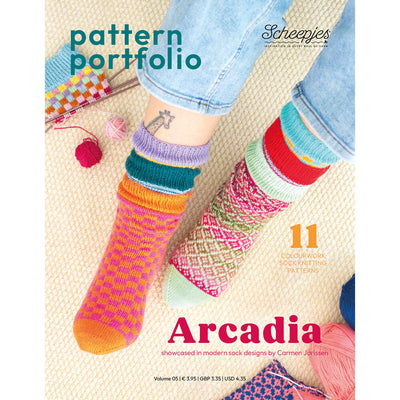 【予約】ソックスパターンブック アルカディア 11パターン掲載 Pattern Portfolio Arcadia Scheepjes-シェイプイェス