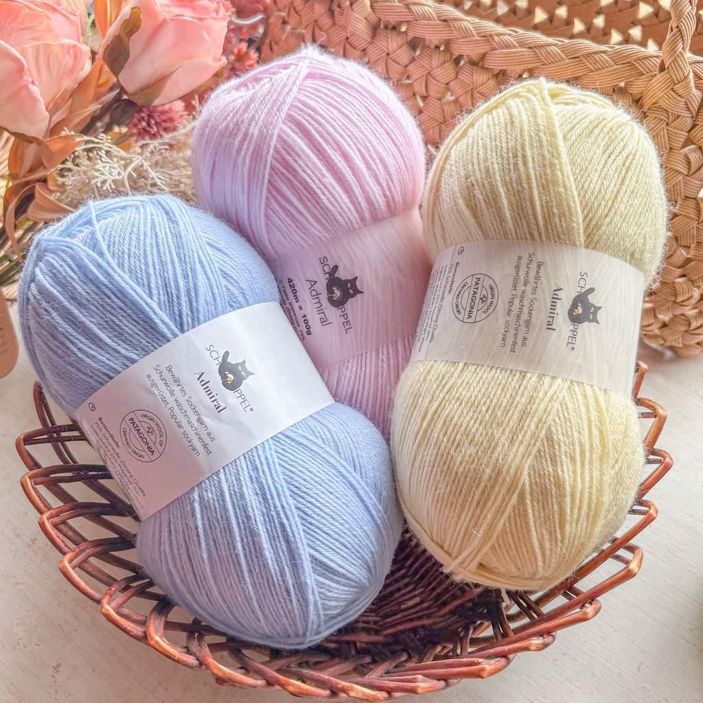 6個セット】【 単色】 ソックヤーン アドミラール SCHOPPEL-ショッペル