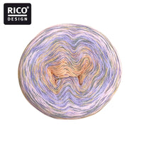 【特価】ショールにお勧め ボッベル毛糸 コットン・デグラデ・プリント RICO DESIGN－リコ・デザイン