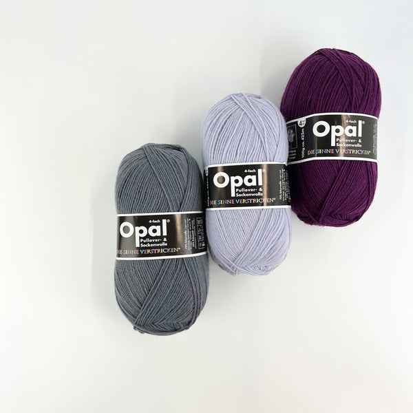 Opal 単色ユニカラー(4本撚り) 3072 紫